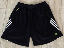 Adidas Boys Youth Predator Shorts Climacool Black with White Stripes Size XL