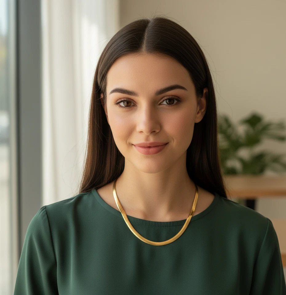 18k Goldkette fein 4MM vergoldet 60cm lang Panzerkette Damen Herren Halskette - Bild 2 von 4