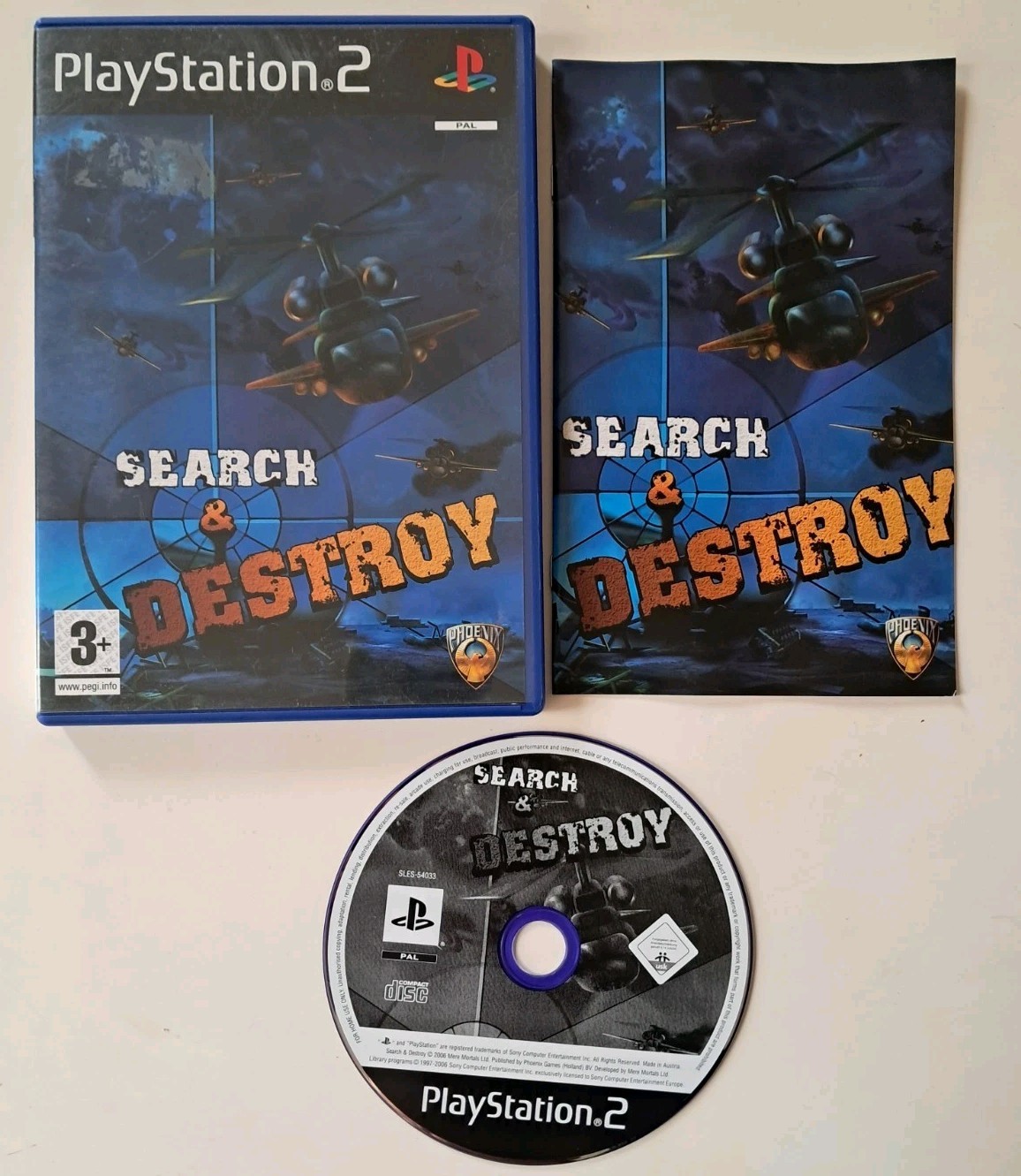 Jeu rare PS2 Search & Destroy Complet FR TBE