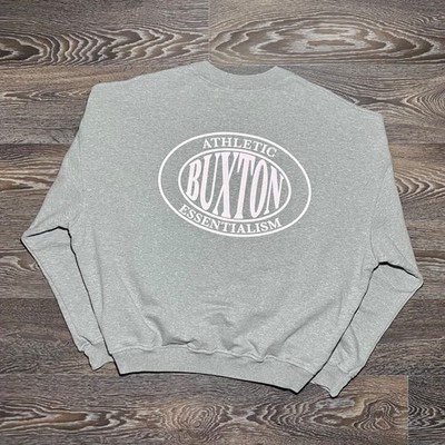 COLE BUXTON Big Logo Backprint Wide Fit Baggy Gym Sweatshirt size Medium