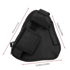 US 10.2x6.69inches Walkie Talkie Portable Vest Chest Bag Pouch Black With