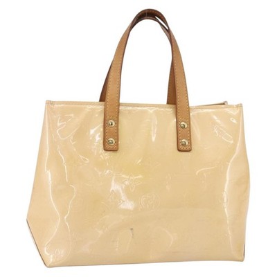 LOUIS VUITTON Monogram Vernis Reade PM Bag Marshmallow Pink M91306 Auth 150708