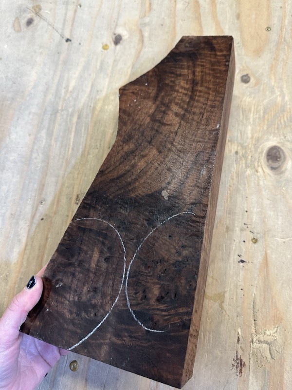 Highly Figured Curly Claro walnut Rifle/ Shotgun blank (o)