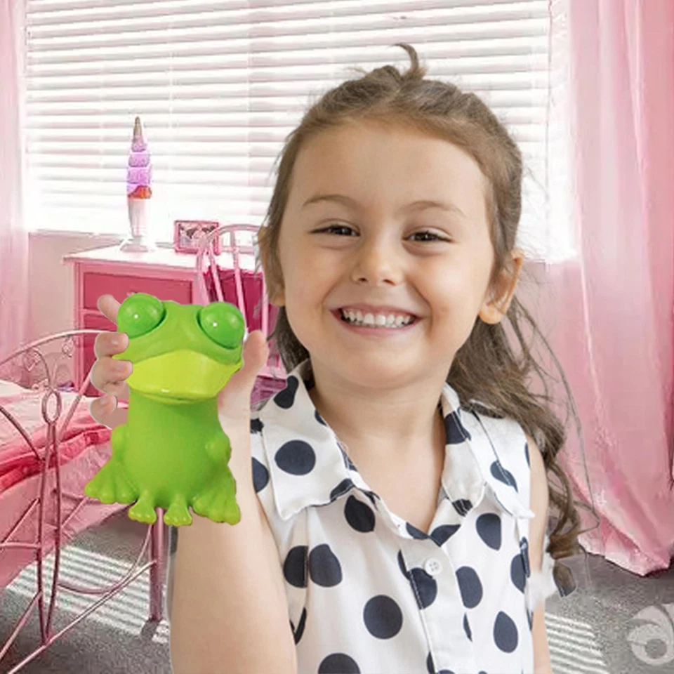 Funny Stress Reliever Squeeze Toy Boost Duck Pig Zombie Eye Popping Rubber ToyX1 - Image 2 of 4