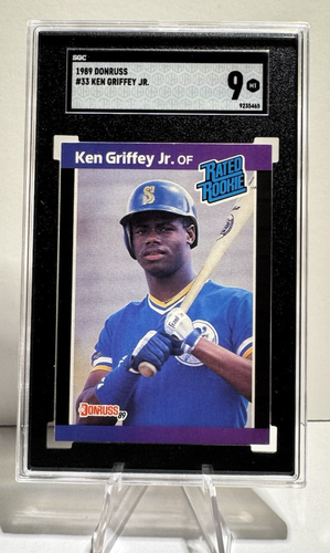 1989 Donruss Baseball Ken Griffey Jr. #33 SGC 9 MINT Rated Rookie Card