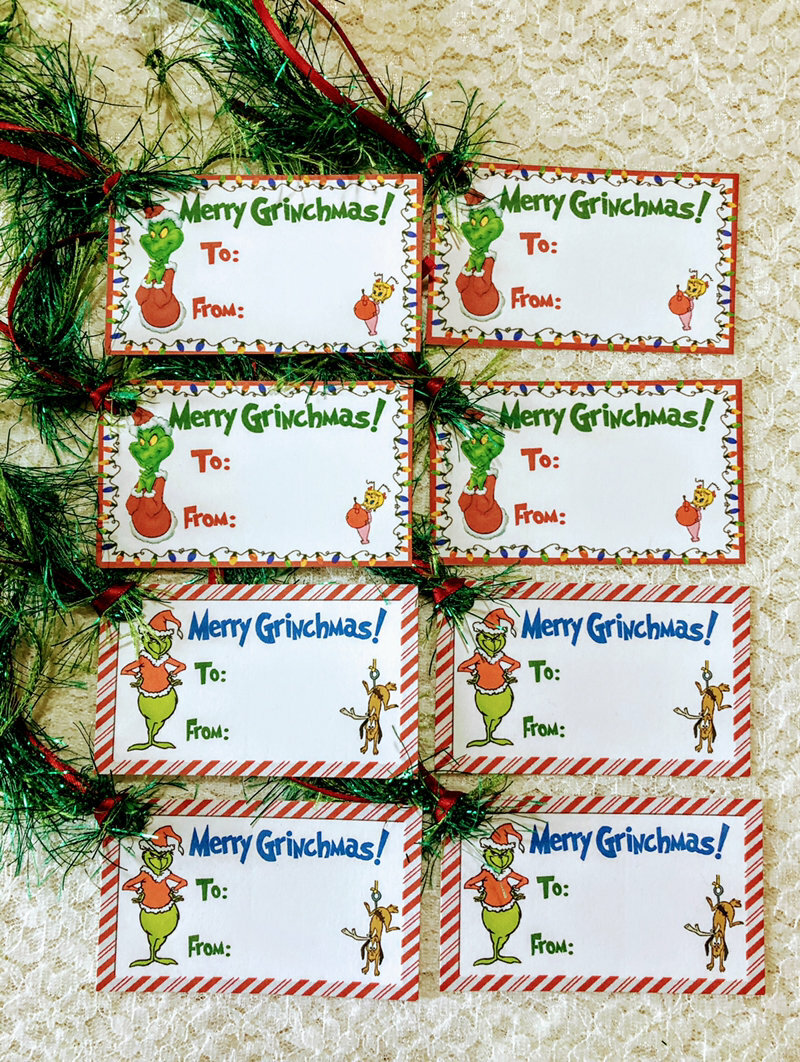 (8) Christmas Merry Grinchmas~Grinch~Handmade Hang & Gift Tags ...