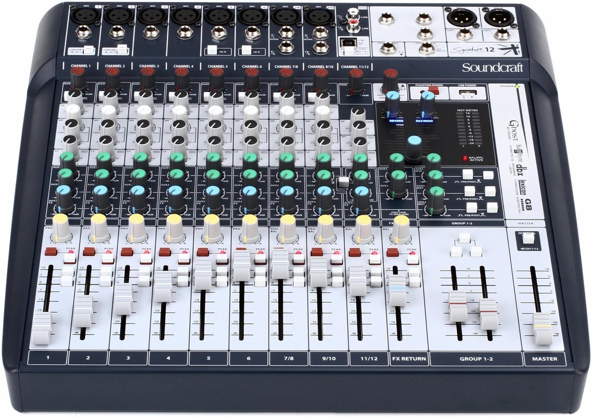 Soundcraft Signature 12 12-Input Analog Mixer - 5049555 for Soundcraft Signature 12 12-Input Analog Mixer - 5049555 for