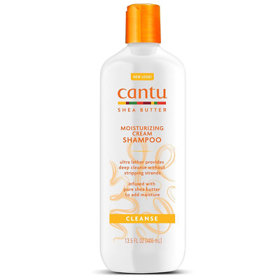 Cantu Moisturizing Cream Shampoo with Shea Butter, 13.5 Fl Oz
