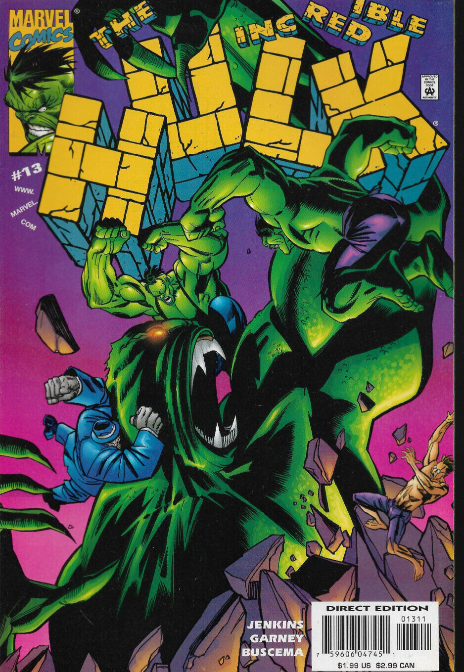 INCREDIBLE HULK (1999) #13 - Full App of DEVIL HULK - Back Issue