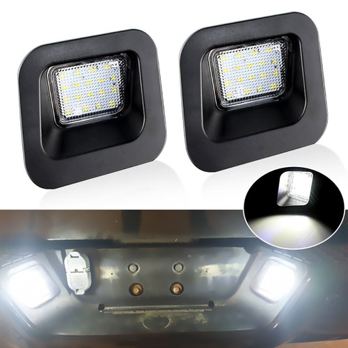 LED License Plate Lights For Dodge RAM 1500/2500/3500 (2003-2018) - Bright 6000K White, Pair