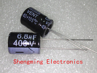 100pcs 6.8uF 400V Electrolytic Capacitor 400V 6.8UF 10x13mm