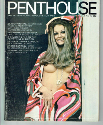 VINTAGE PENTHOUSE MAGAZINE 1970 VOLUME 6 NUMBER 10  VERYGOOD/CONDITION