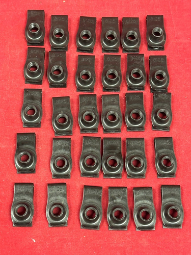 25-Pack Extruded U Nuts - M8-1.25 Size, GM Part 11500661, Black Finish