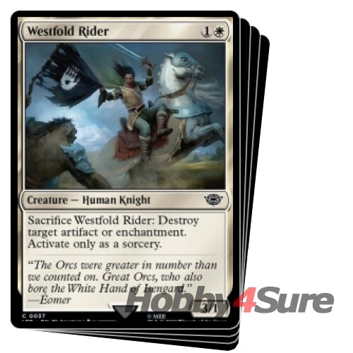 Westfold Rider Westfold Rider X4 M/NM Magic: The Gathering MTG The Lord Of The Rings ...