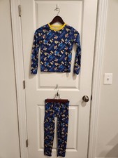 Boys Medium Sonic The Hedgehog 2 Long Johns-thermal set-Pajama set Base layer