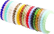 3pc energy stretchable Bracelets Beaded Bracelet 8mm Round choose color