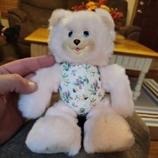 Vintage 1998 Fisher Price Briarberry Collection Sarahberry Pink Bear Plush - C3