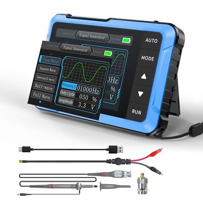 Digital Portable Oscilloscope/DDS Signal Generator Automotive 2.8 inch TFT, 10MH