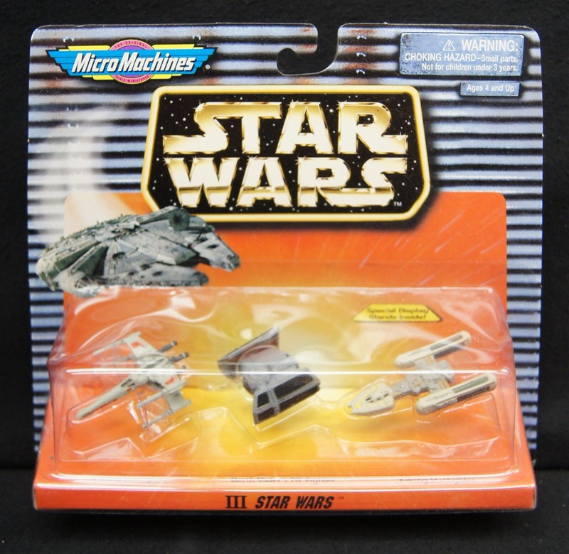 STAR WARS MICRO MACHINES #65860 III X-Wing, Darth Vader's Tie Fighter, Y-Wing