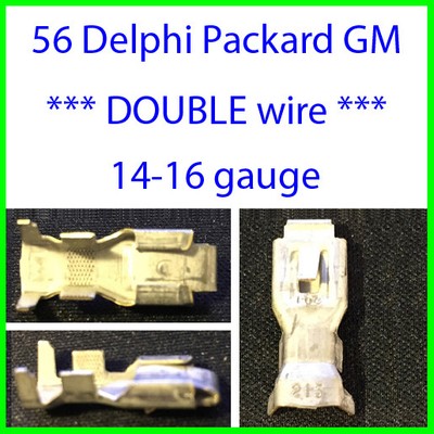 56 series 2-wire Delphi Packard GM female terminal double wire 14 16