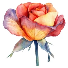 Rose Sticker for Car - Romantic Flower Motif for Rear Window & Door 18X18