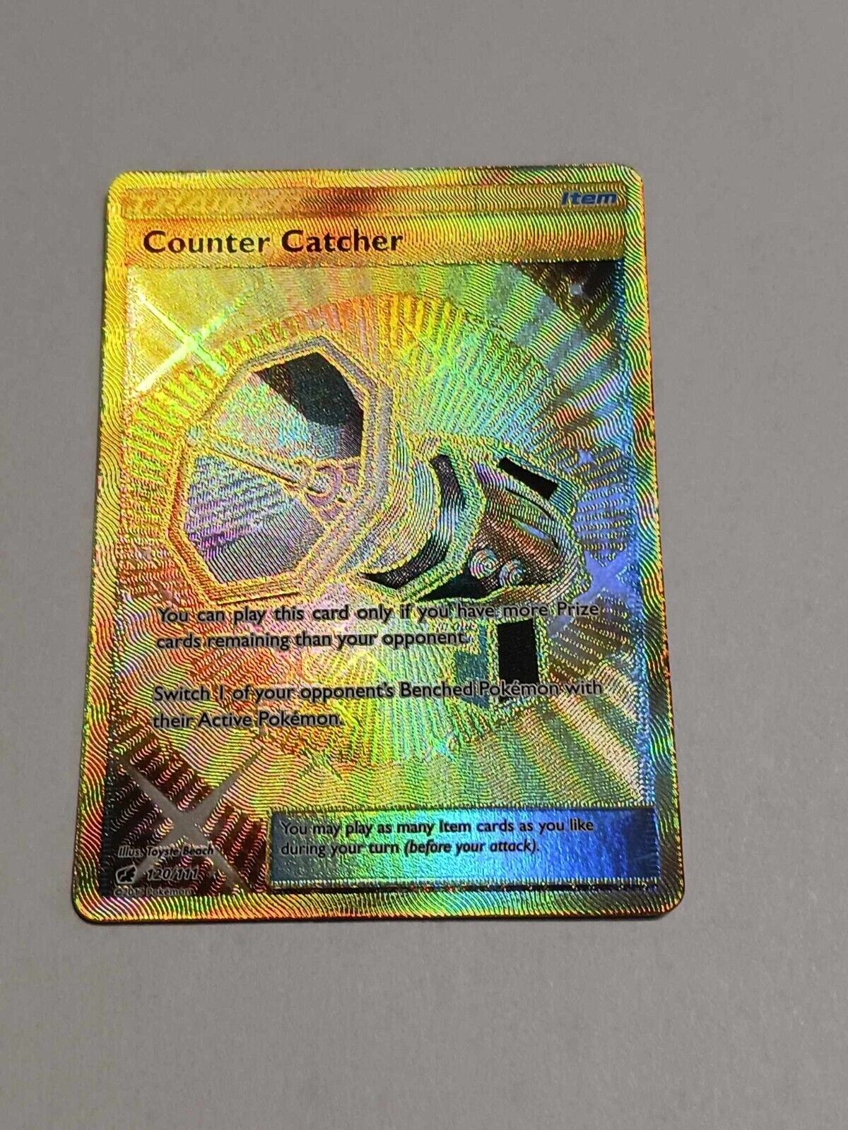 Pokemon TCG - Counter Catcher Trainer Card Secret Rare 120/111