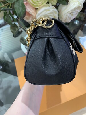 Louis Vuitton Favorite NM Handbag Bicolor Monogram Empreinte Giant Black