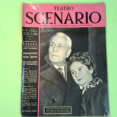 THEATER SZENARIO QUINDICINALE SHOWS MAI 1953 NR. 10