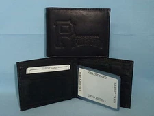 PITTSBURGH PIRATES    Leather BiFold Wallet    NEW    black 4 z ins