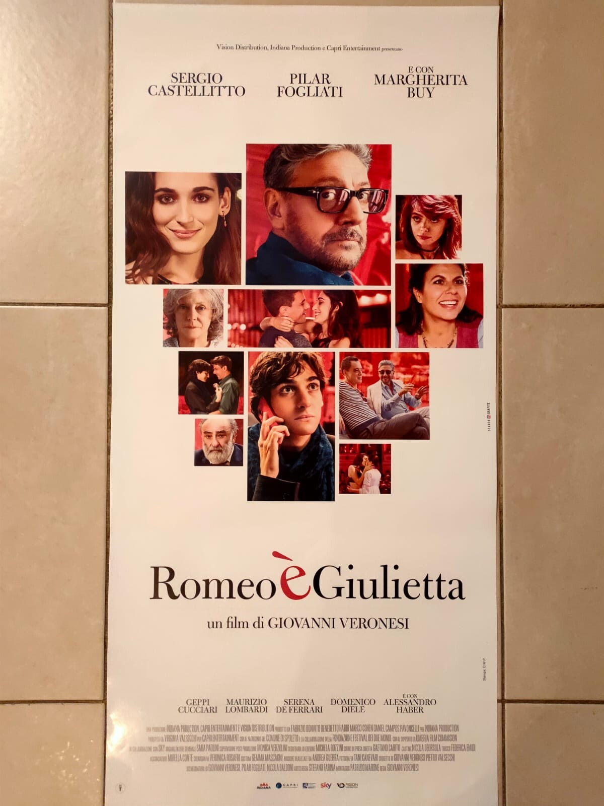 Locandina originale film Romeo è Giulietta (2024) - Regia di Giovanni Veronesi