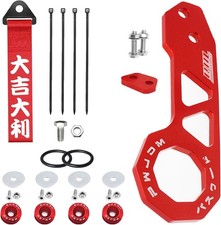 gancho de remolque estilo JDM rojo deportivo para trasero de racing auto Nuevo