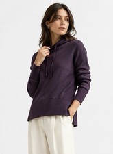 Athleta Winding River Hoodie Sweater Plum Purple Knit Pullover Size S