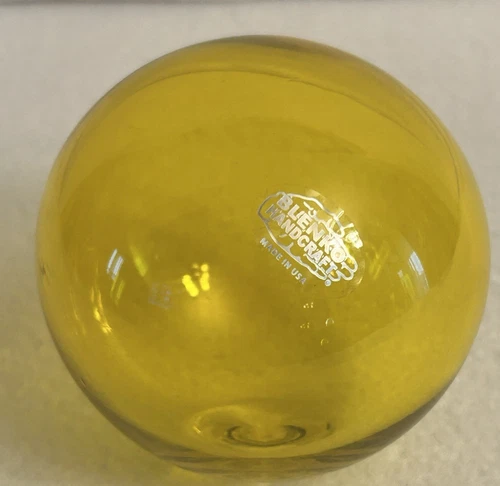 Blenko Float Ball Yellow Blenko Glass float ball