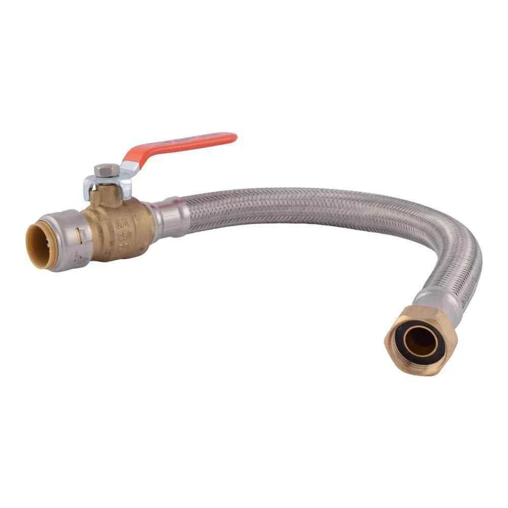 SharkBite Max 18" Water Heater Connector 3/4" Push-to-Connect x 3/4" FIP