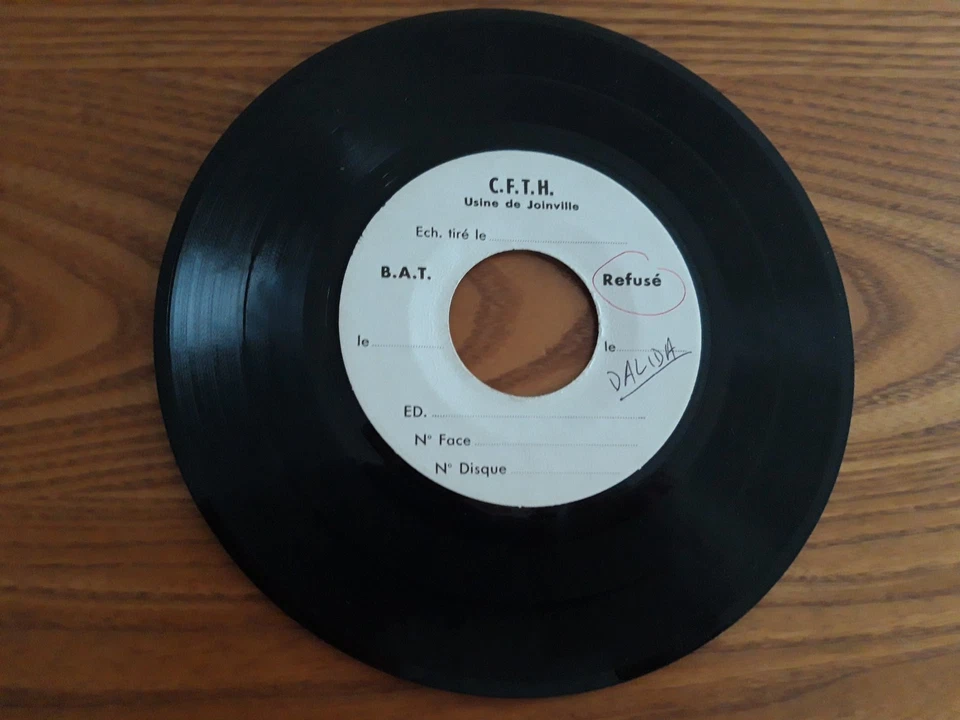DALIDA Bambino FRENCH EP BARCLAY 70068 TEST PRESSING "Refusé" - Image 4 of 4