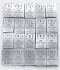 Lot of 20 x 1 Ounce Oz , Titanium Bullion Bar .996 Fine, Pure Titanium , 20 Pcs