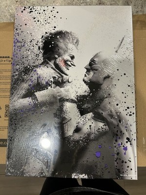 Arkham Batman And Joker Textra Displate     **BRAND NEW**