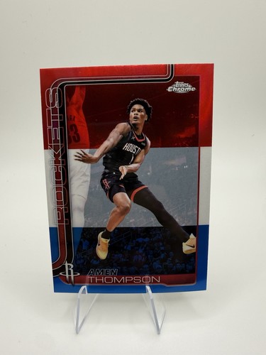 2025-26 TOPPS Chrome Update Red White Blue  Amen Thompson