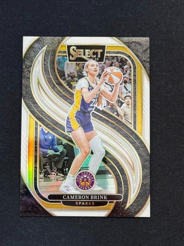 2025 Panini Select WNBA #120 Cameron Brink Premier Level White Prizm /99