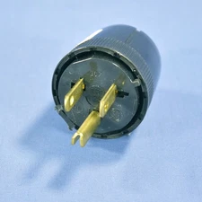 Pass & Seymour Black COMMERCIAL Straight Blade Plug 15A 125V NEMA 5-15P 5276-BK