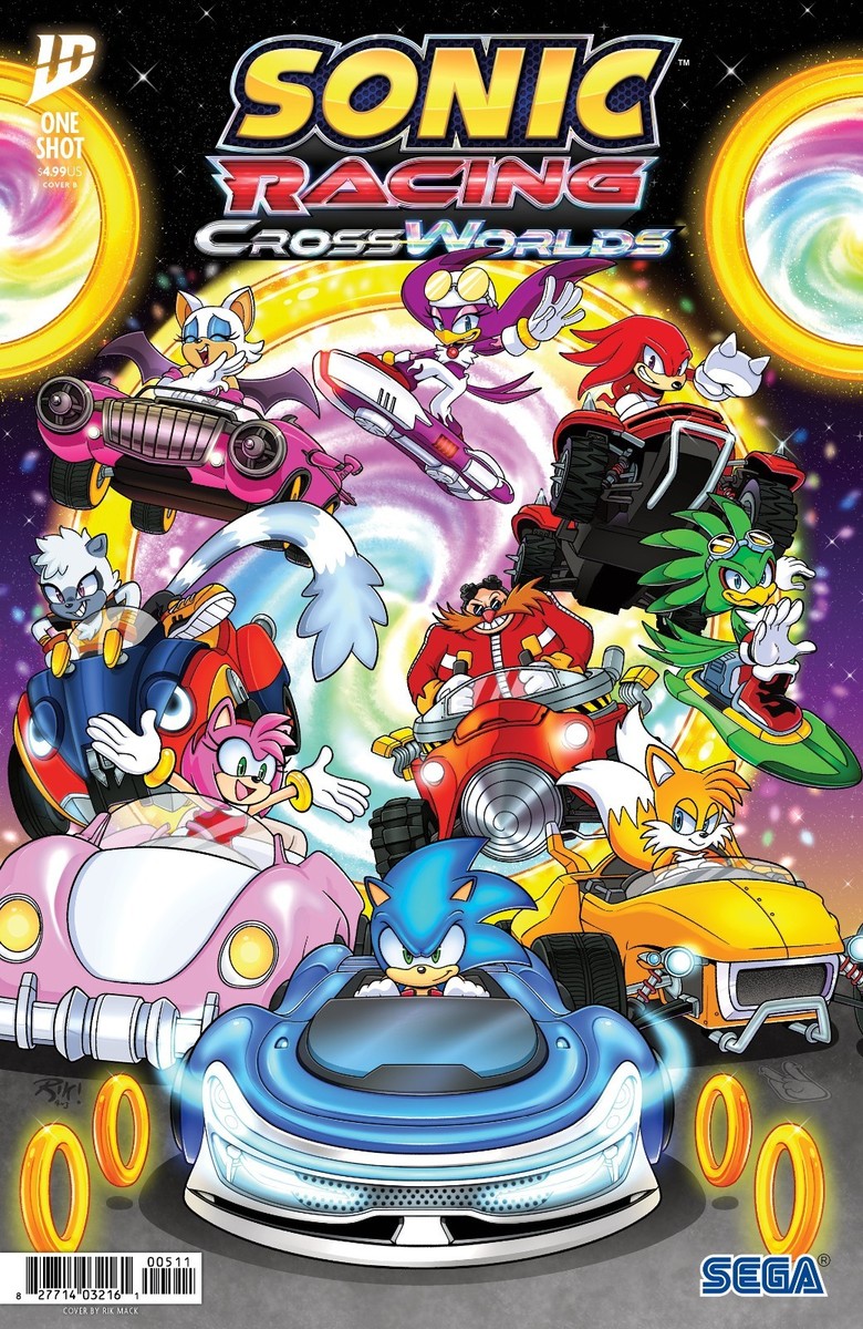 Sonic the Hedgehog: Sonic Racing CrossWorlds Variant B (IDW Sonic the Hedgehog: Sonic Racing CrossWorlds Variant B (IDW