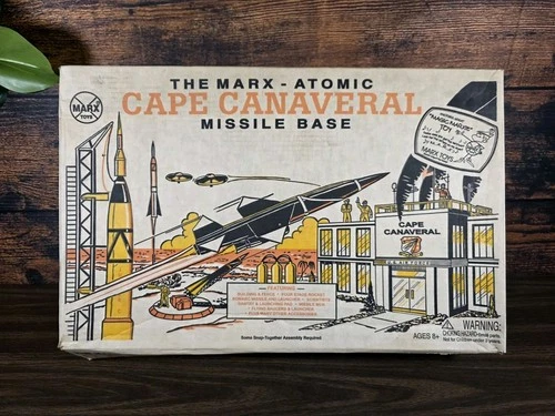Vintage Marx Cape Canaveral Missile Base Playset w/ Original Box