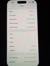 iPhone 16 Pro Max 256GB Unlocked Used