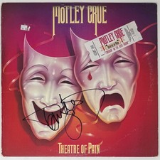Tommy Lee Signed Autograph Motley Crue Theatre of Pain Vinyl Record Album LP JSA