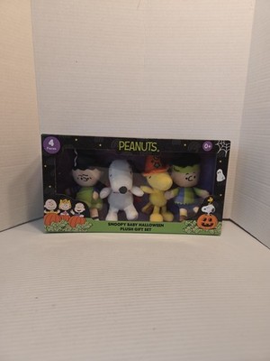 Snoopy Baby Peanuts Halloween Plush Set Lucy Woodstock Costume Dracula Linus