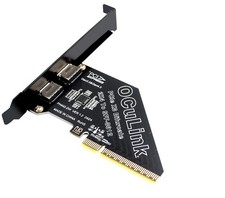 PCIe 4.0 8X Dual Oculink 4I Bifurcation Split SFF-8611 8612 Adapter Card