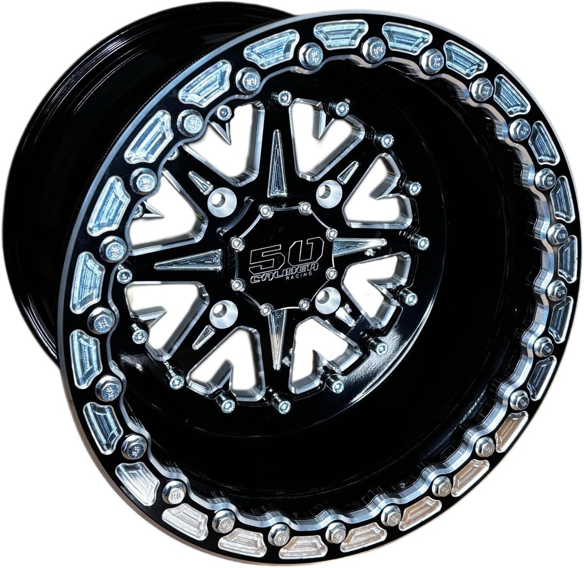 50 Caliber Racing 502 15x8 Beadlock Wheel 4x156 Polaris RZR XP1000