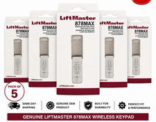 5 Pack LiftMaster 878MAX Wireless Garage Door Keypad Keyless Entry System