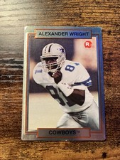 Action Packed 1990 Rookie Update #36 Alexander Wright Dallas Cowboys NFL Card. rookie card picture