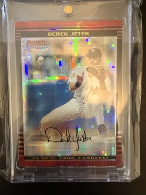 2002 Bowman Chrome Derek Jeter X FACTOR PARALLEL- #2 MINT CONDITION